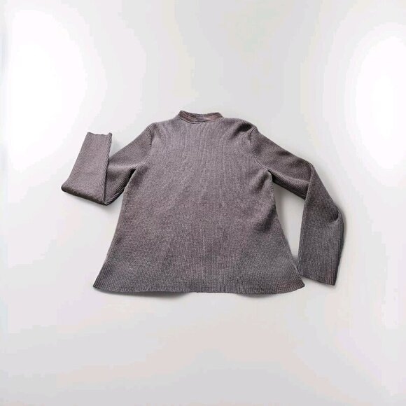 Pendleton Brown Suede Wool Jacket Womens L Tall Leather Full Zip Pockets Cottage - Picture 13 of 15